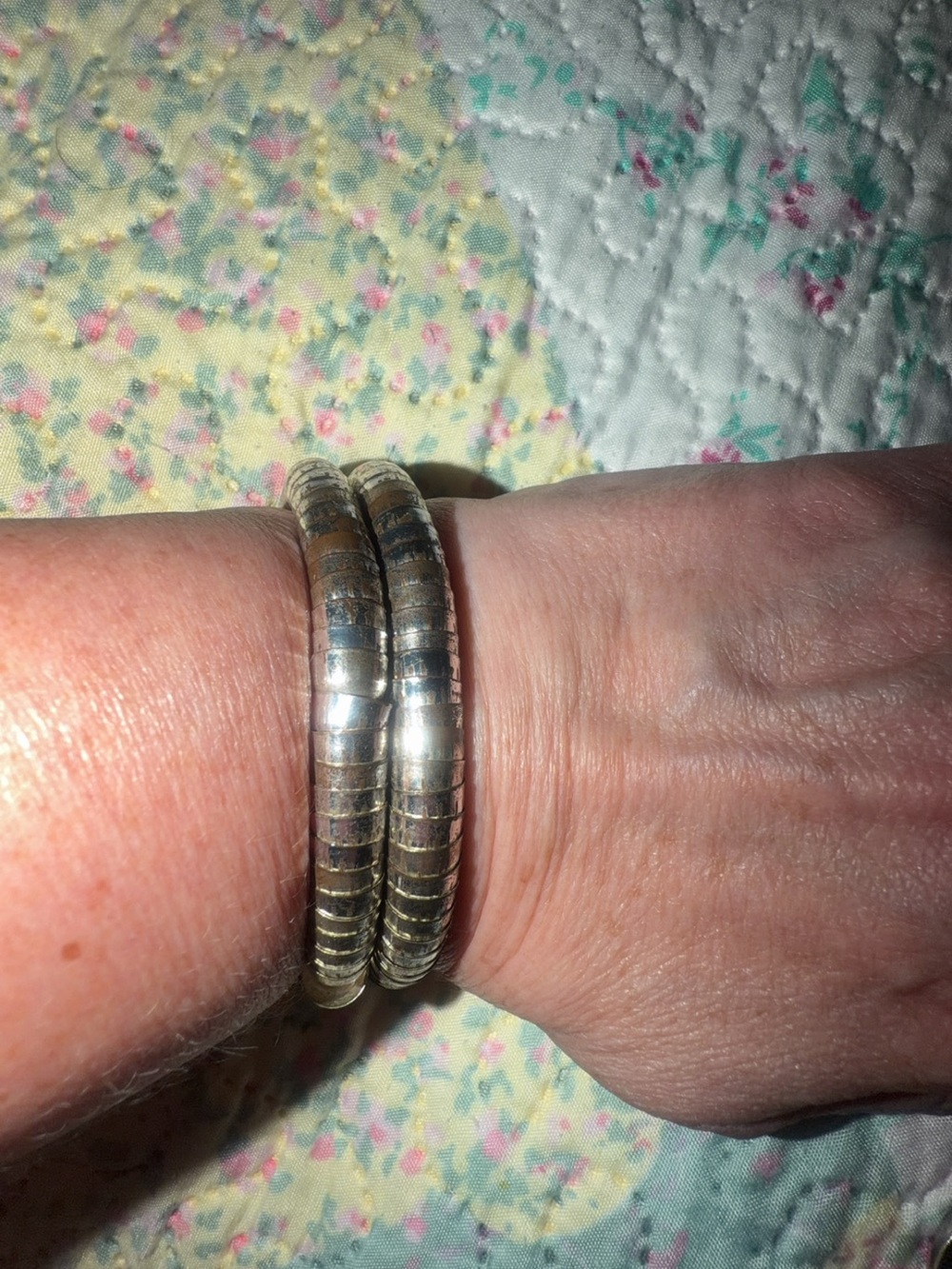 Vintage Silver Snake Chain Bracelets